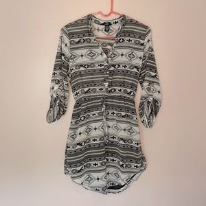 Rue21 Aztec Dress 🖤 Black & Grey